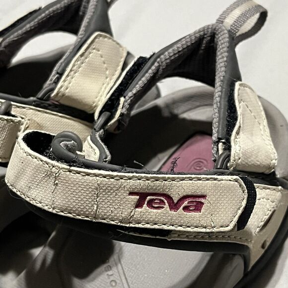 Teva Numa Womens Sports Sandals Size 7 Anatomic Footbed Smoc Pad Gray 4293 - Picture 9 of 9